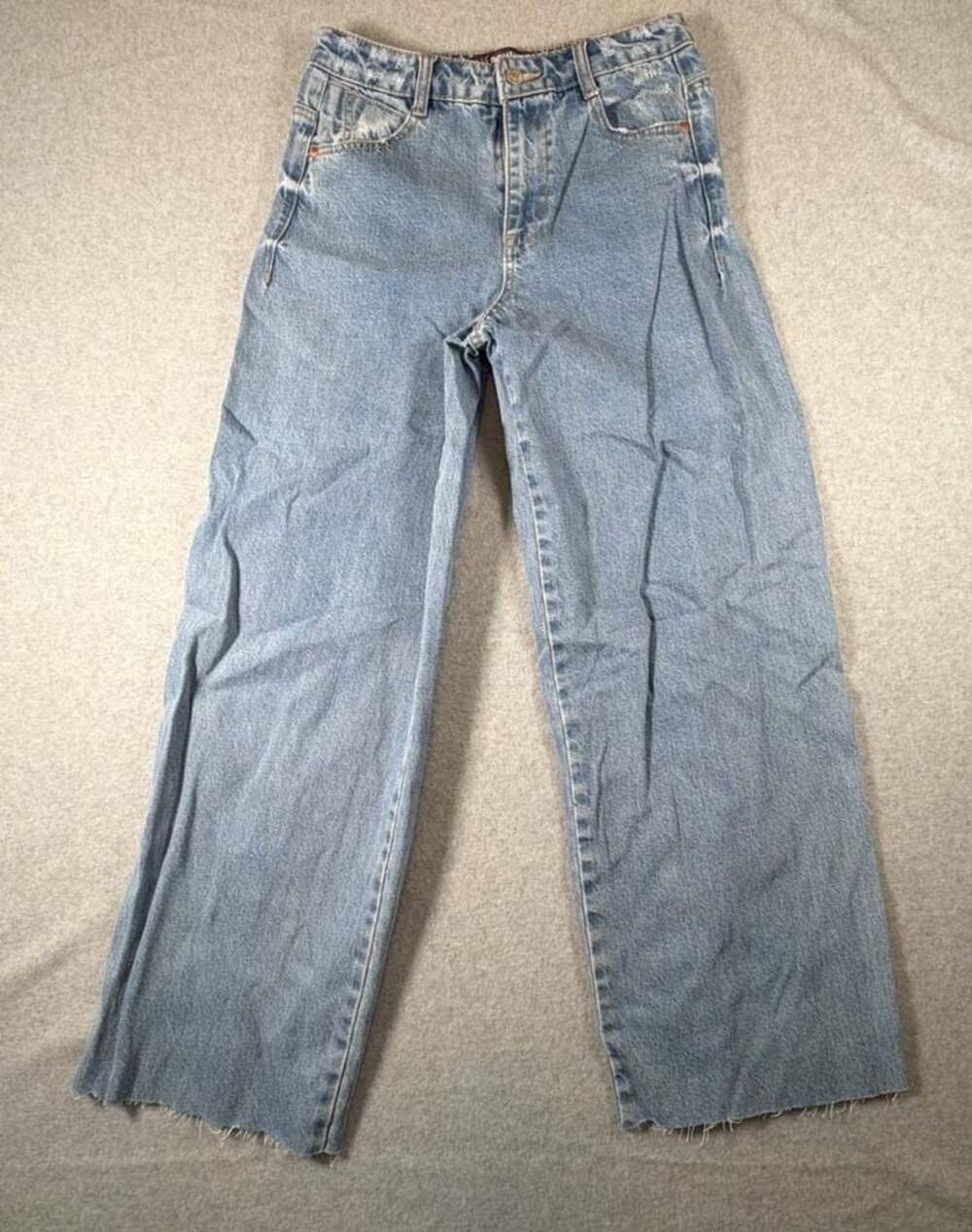 Love Revival Wide Leg Raw Hem Jeans Size 26